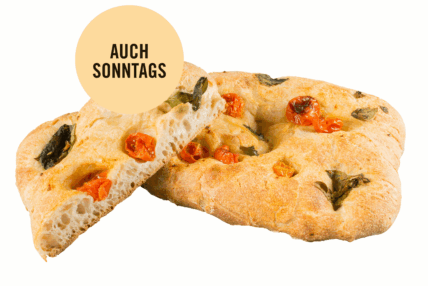 Focaccia Tomate Basilikum
