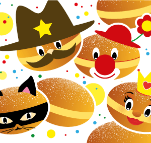 Krapfenstange - 7 Krapfen nach Wahl