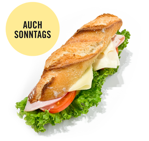 Schinken Käse Baguette