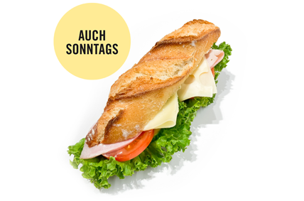 Schinken Käse Baguette