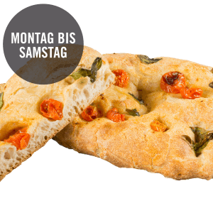 Focaccia Tomate Basilikum